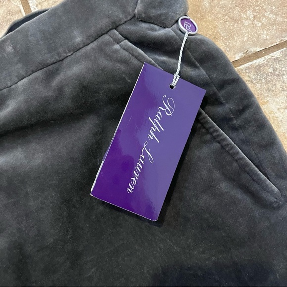 Ralph Lauren Purple Label Mens Grey Velvet Pants- Adjustable- Sz 32x39- NWT - Picture 7 of 16